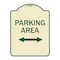 Signmission Parking Area W/ Bidirectional Arrow Heavy-Gauge Aluminum Sign, 24" x 18", TG-1824-23467 A-DES-TG-1824-23467 - alternate 1